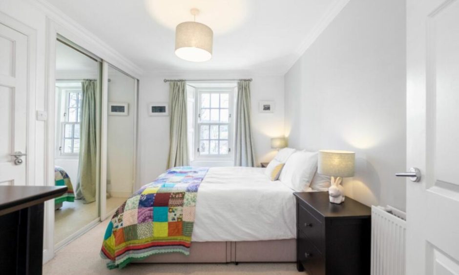 Bedroom at Kirkside House in Angus.