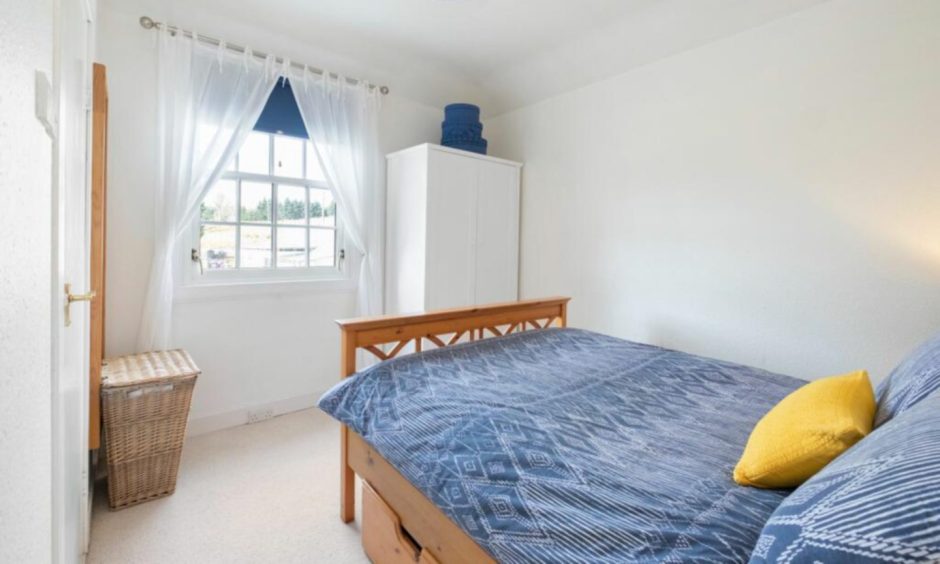 Bedroom at Kirkside House in Angus.