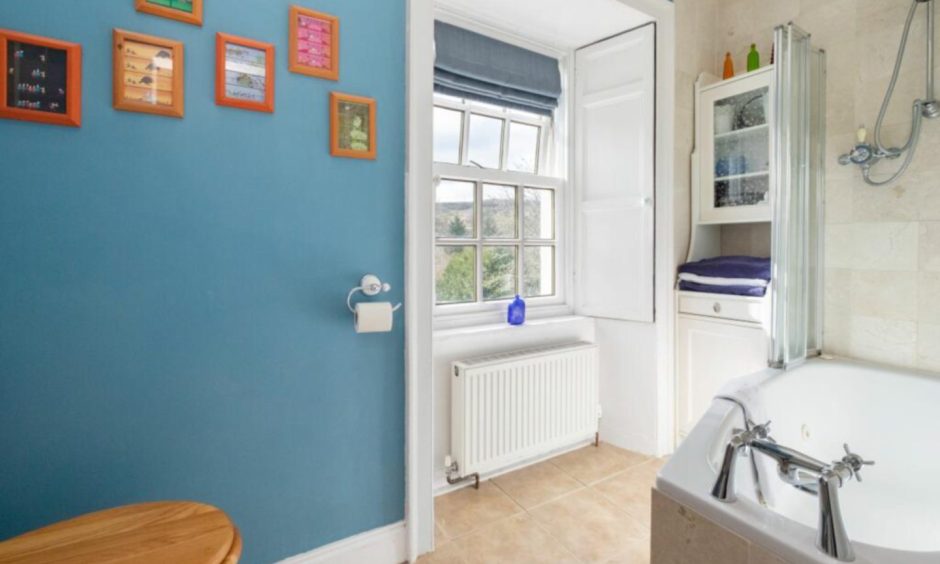 Bathroom at Kirkside House in Angus.