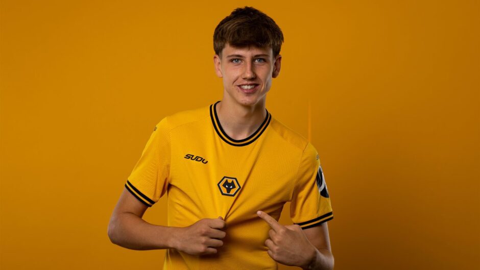 Seb Lochhead signed for Wolves last Friday. Image: Wolverhampton Wanderers FC.