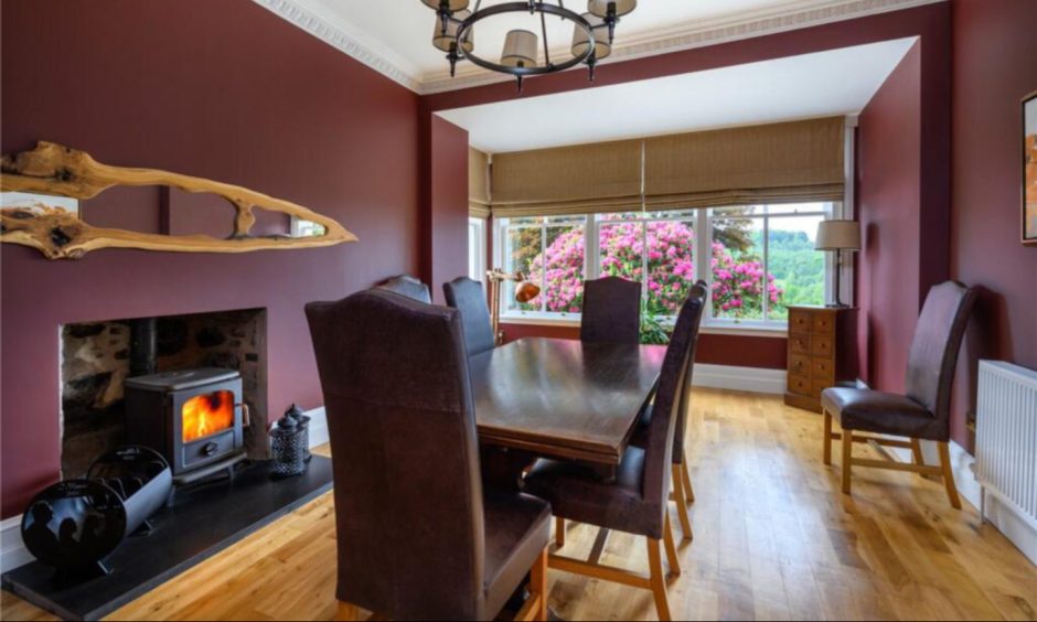 Dining room at Mount Iver, Bridge of Allan.