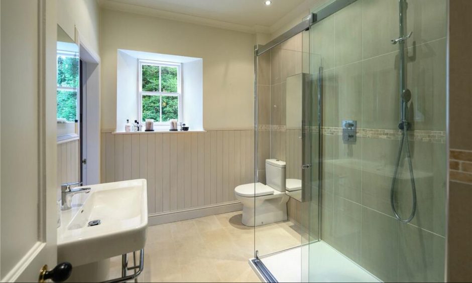 En-suite shower room at Mount Iver, Bridge of Allan.