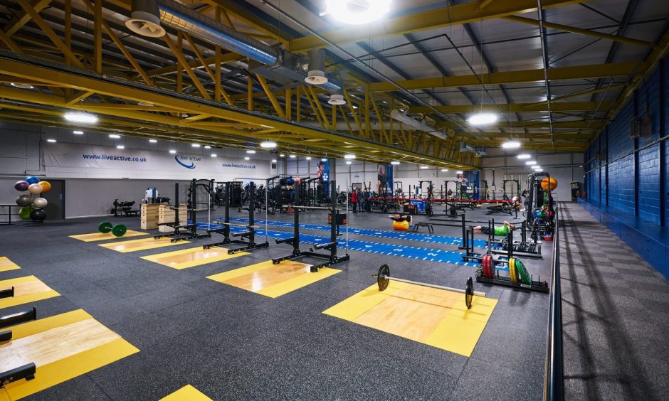 New gym at Dewars Centre in Perth.