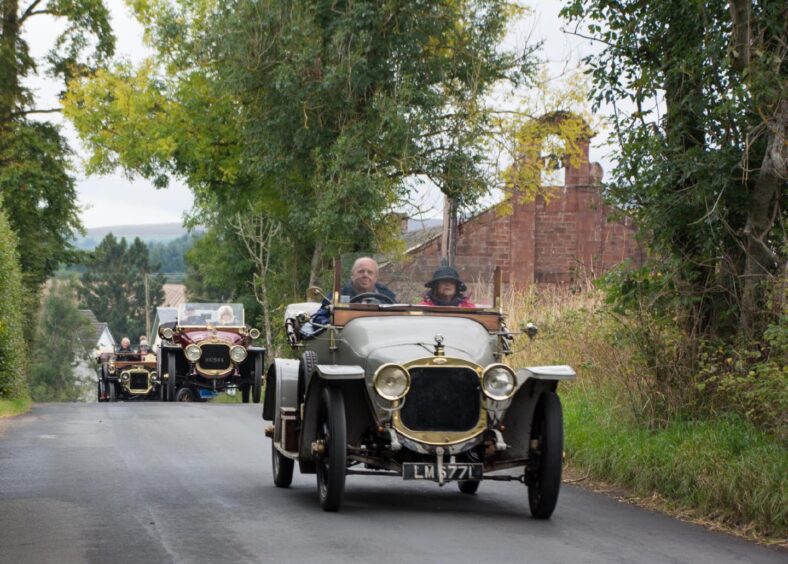 Angus tour for veteran car owners.