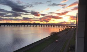 The flat overlooks the Tay Bridge. Image: Express Estate Agency