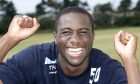 Sol Bamba smiles for the cameras at Dunfermline in 2006.