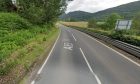 The A85 near Comrie.