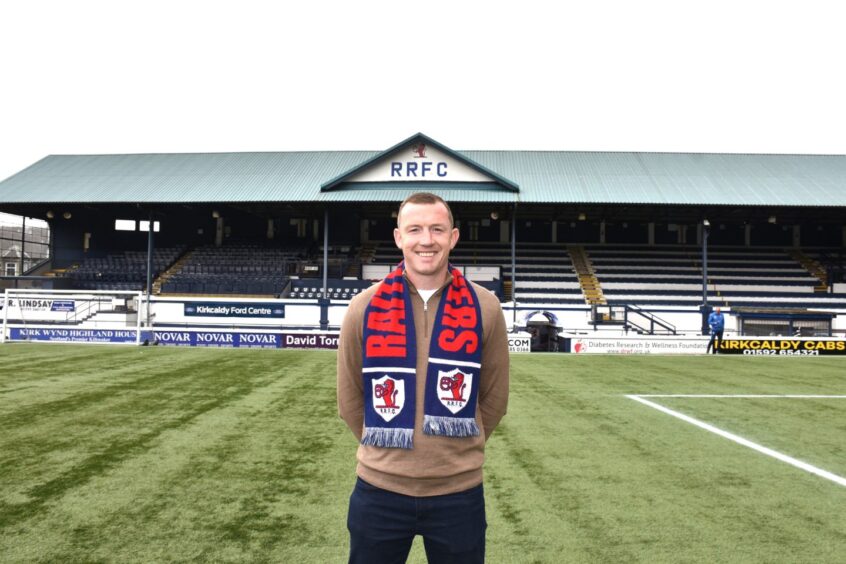 New Raith Rovers boss Neill Collins at Stark's Park.