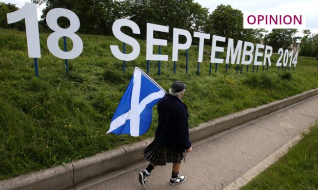 Scots headed to the polls a decade ago to decide whether to breakaway from the UK. Image: PA