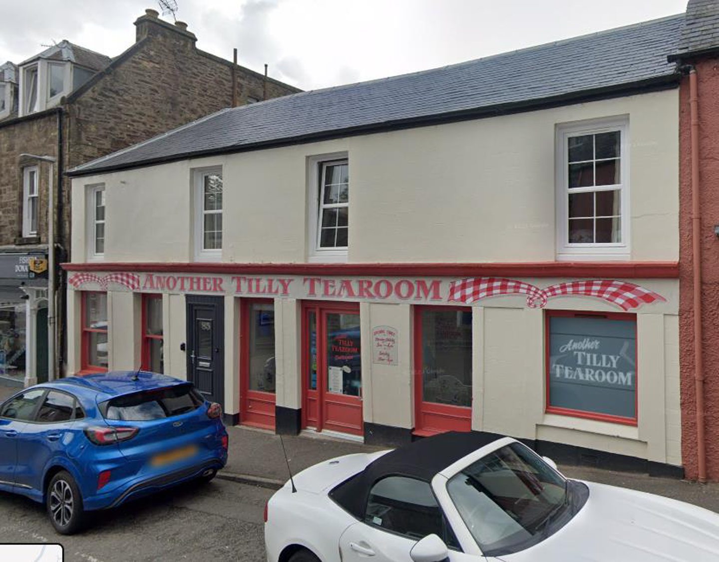 The exterior of Another Tilly Tearoom in Dunblane