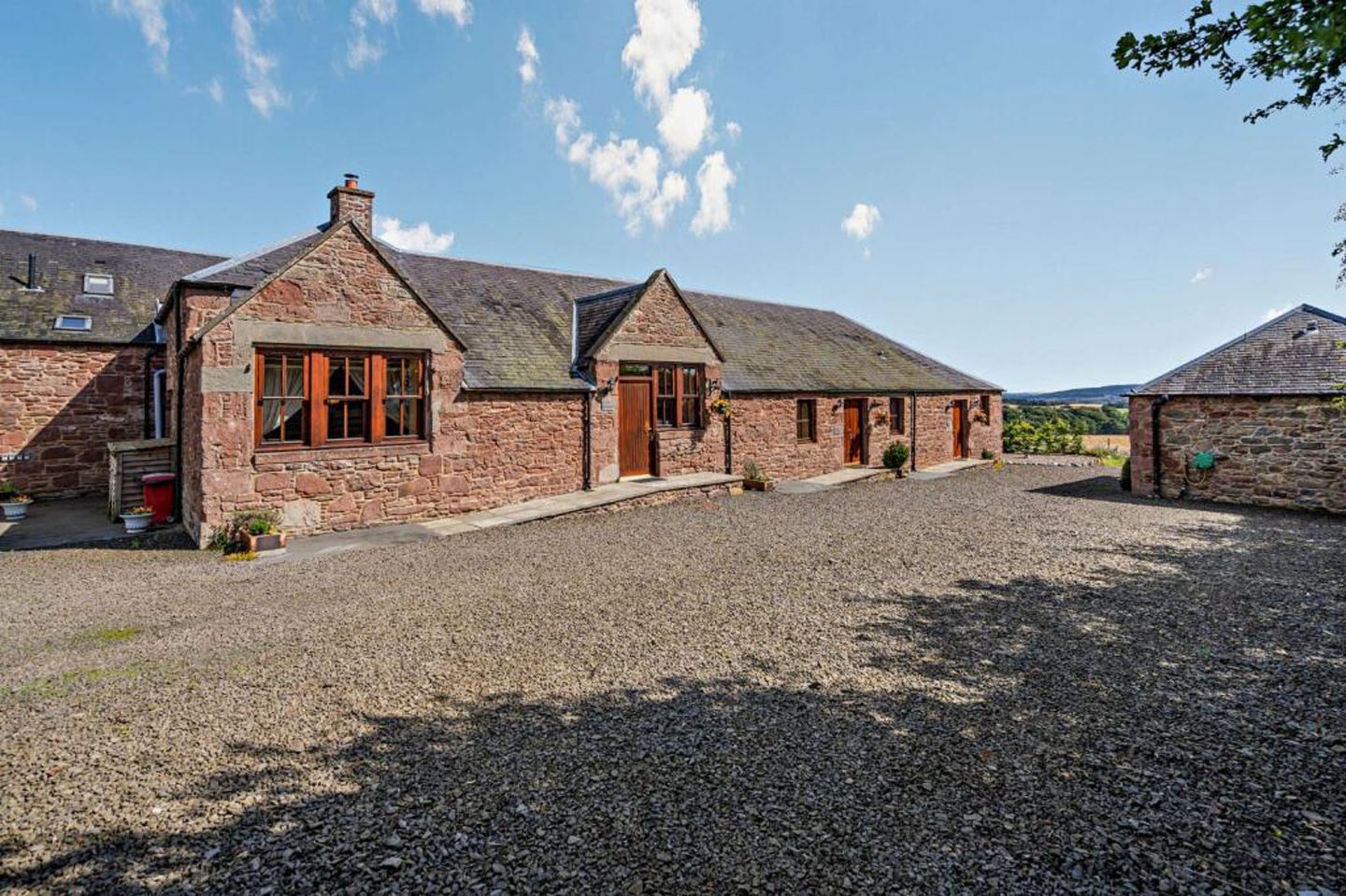 Exterior of the steading.