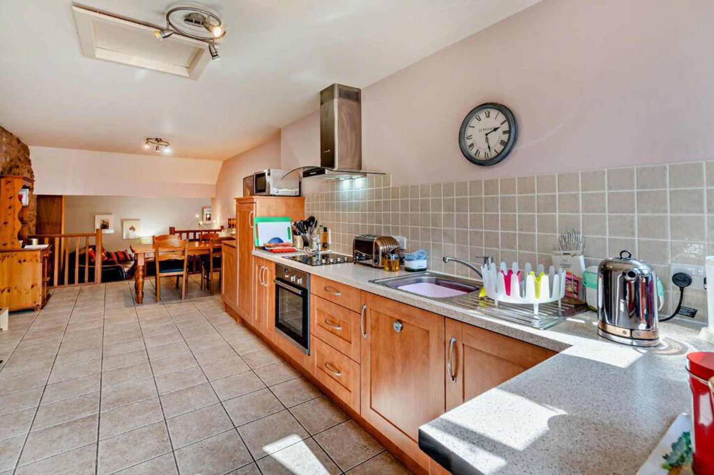 A kitchen in one of the holiday homes.