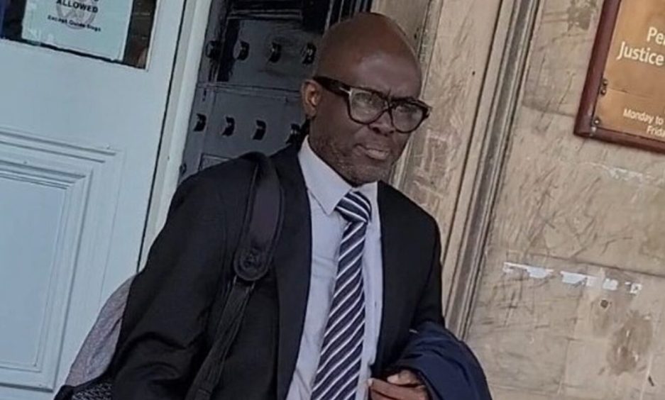 Ayodeji Alabede leaves Perth Sheriff Court