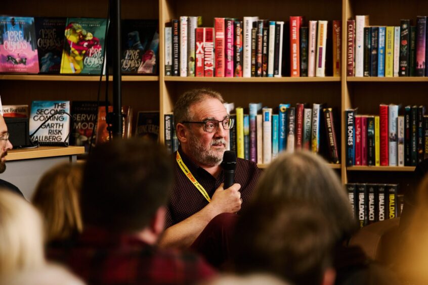 Finalist for the Bloody Scotland Scottish Crime Debut of the Year, Doug Sinclair, talks about his book, 'Blood Runs Deep' in the central library.