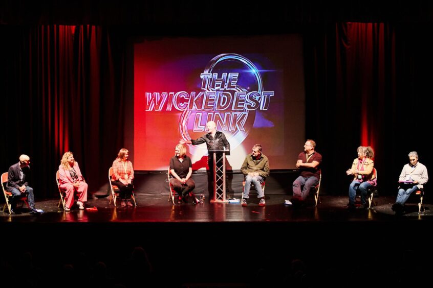 Always praised for their non-traditional book events, this year Bloody Scotland hosted The Wickedest Link, as eight crime writers battled not to be the first voted off the Friday night quiz resembling a popular BBC quiz show. 