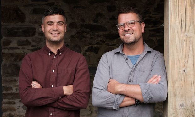 Chris and Andrew Rowley, who have opened a new Ballintaggart shop in Aberfeldy. Image: Claire Waddell