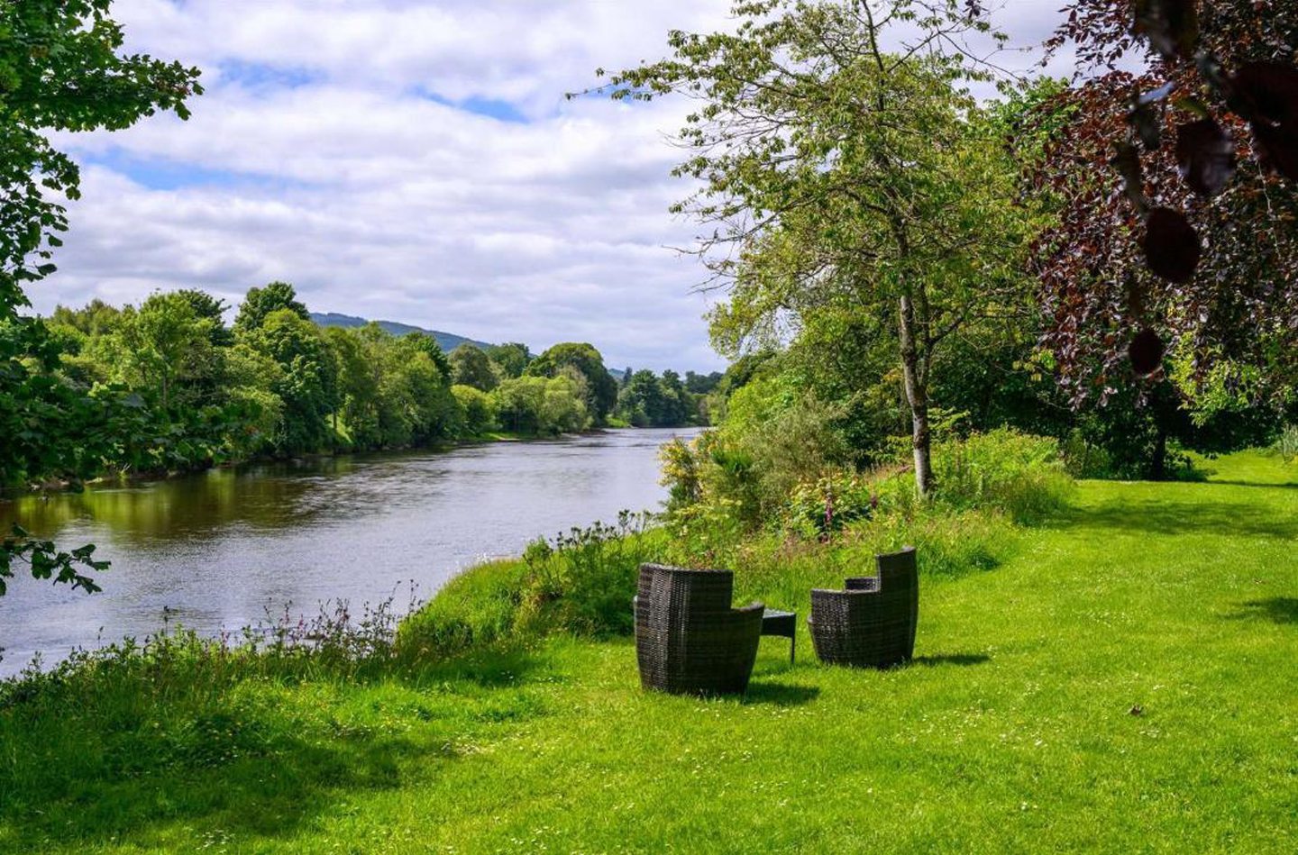 Views of the river from the garden.