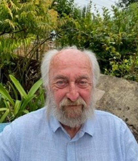 A smiling, bearded Bob Crichton, who has been researching his family tree.