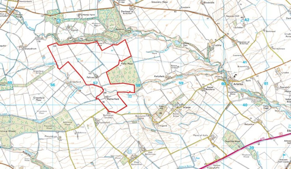 Bonnyknox solar farm site near Arbroath.