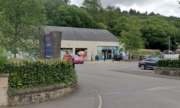 Tesco Express in Callander, Stirlingshire.