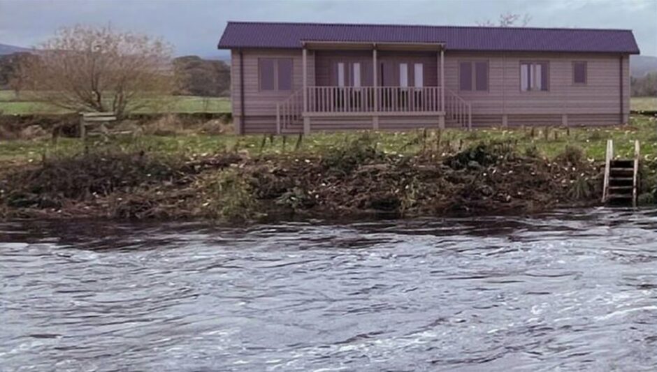 New fishing hut at Upper Careston