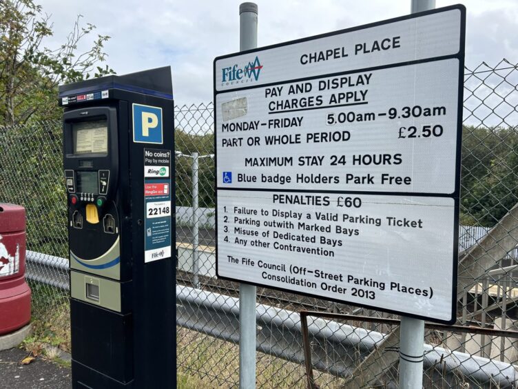 Chapel Place car park at Inverkeithing train station.