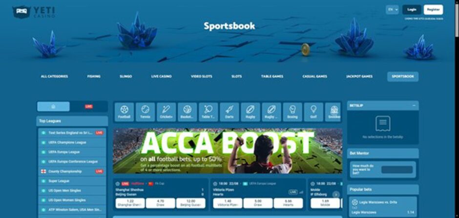 Screenshot of YetiSports, among best betting sites