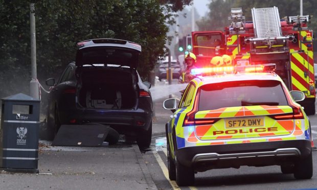 Car fire at Dunkeld Road, Perth