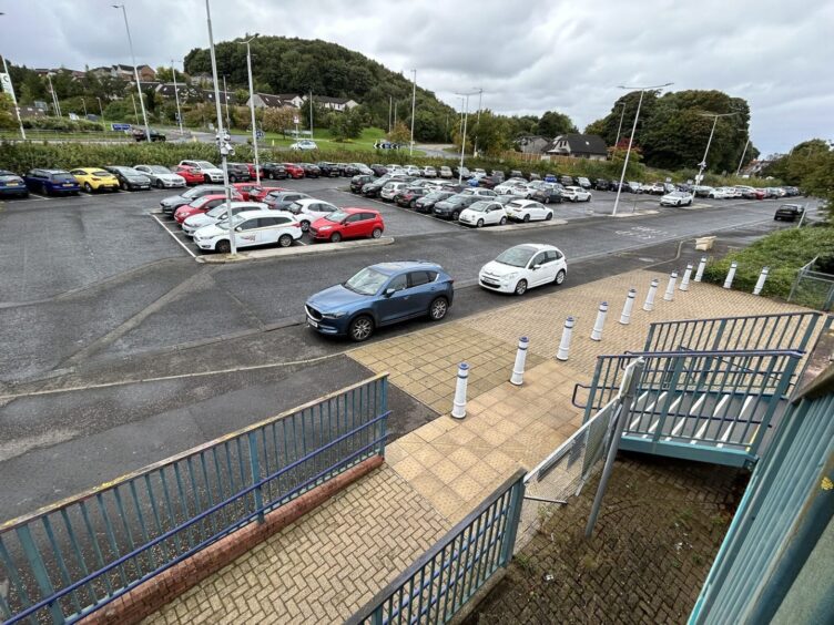 Dalgety Bay train station car park.