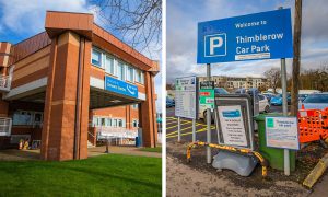 Dewars Centre and Thimblerow car park in Perth