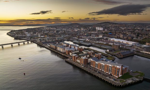 Dundee from the air. Image: Shahbaz Majeed