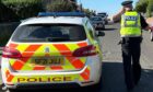 Officers remain at the scene on Craigmyle Street in Dunfermline