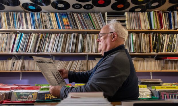 Owner Ewen Duncan says vinyl has always been a strong seller for Europa, even when it was out of fashion. Image: Eve Conroy/DC Thomson