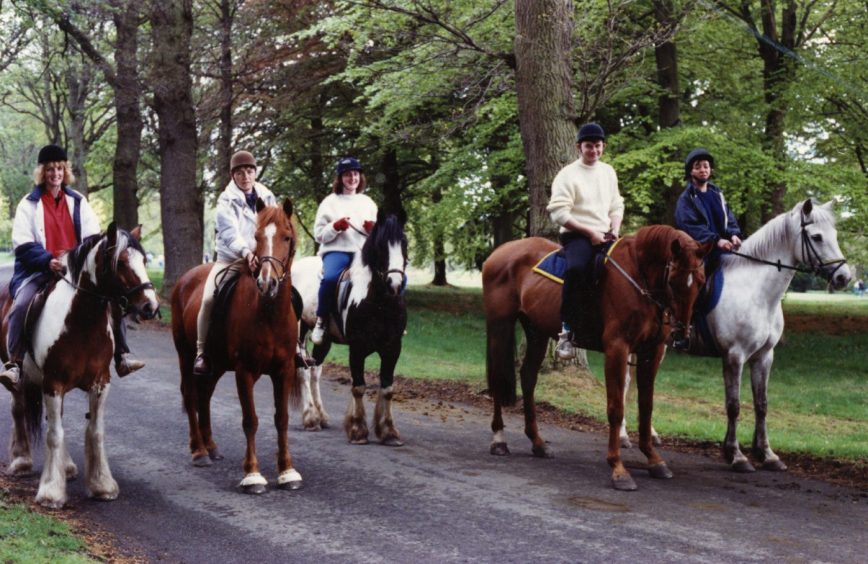 5 riders in Camperdown Park in May 1990.