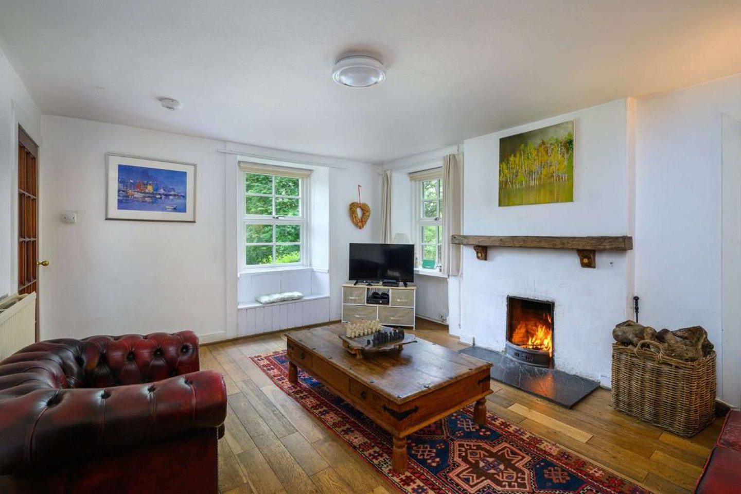 Ferry Cottage living room.