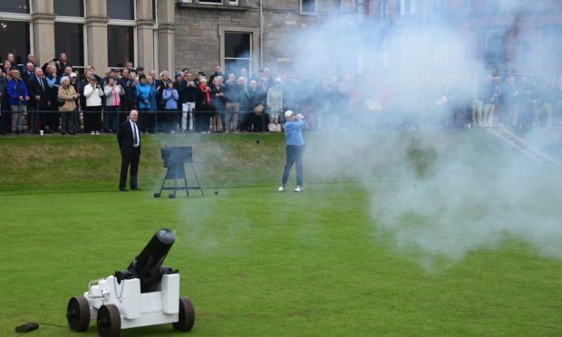 Ian Pattinson at the traditional driving-in ceremony. Image: The R&A