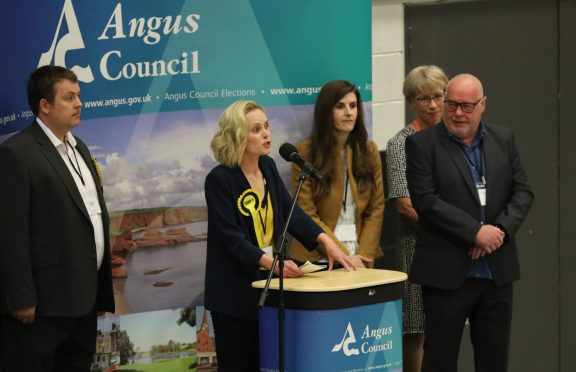 Serena Cowdy was elected to Angus Council for the SNP in 2022. Image: Gareth Jennings/DC Thomson