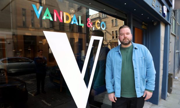 Jonnie Armitage outside Vandal & Co in 2021.