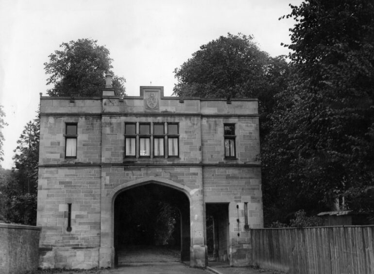 The archway entrance is all that survived when Broughty Ferry mansion house Castleroy was demolished.