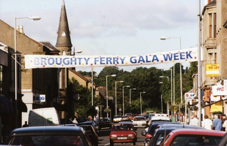 A poster advertising Broughty Ferry Gala Week in September 1998. 