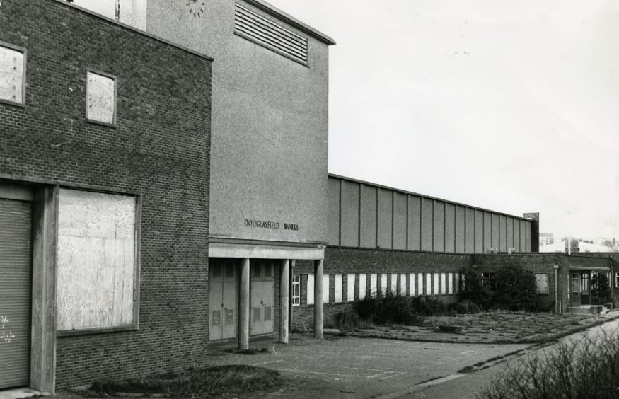 Douglasfield Works in 1983 after the looms fell silent.