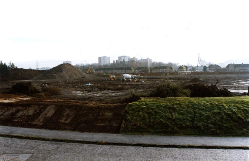 The Camperdown site when work started on the Dundee Virgin Cinema in 1998. 