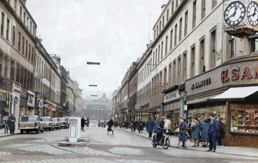 The famous clock remains a familiar sight in Reform Street. 