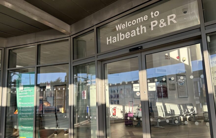 The ticket office at Halbeath Park and Ride.