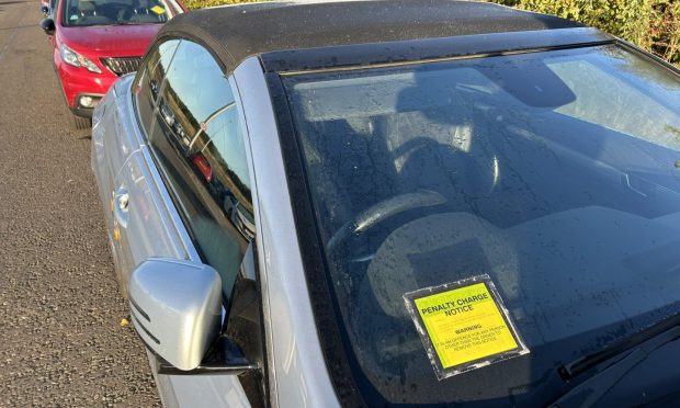 Some of the cars ticketed at Halbeath Psrkand Ride in September.