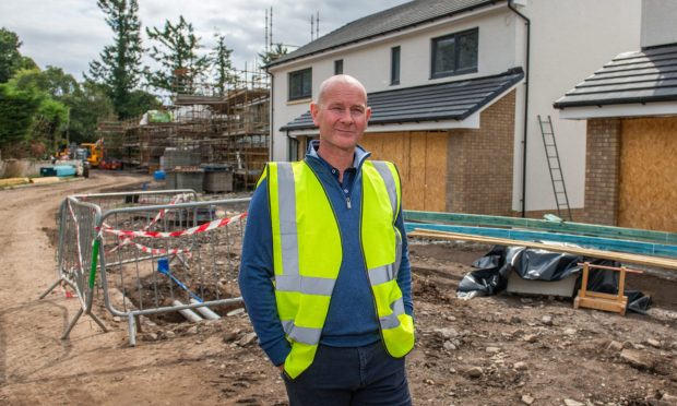 InverTay Homes co-founder Eddie Wighton at work. Image: Kim Cessford / DC Thomson