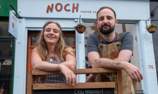 Julia and Matt Dyrbye have opened Noch coffee shop on Dundee's Perth Road. Image: Kim Cessford / DC Thomson