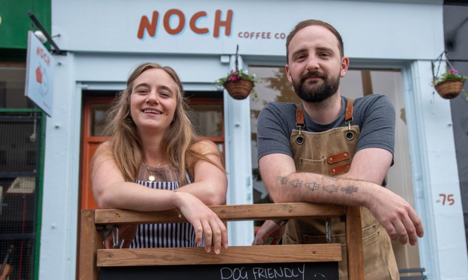 Julia and Matt Dyrbye, owners of Noch.