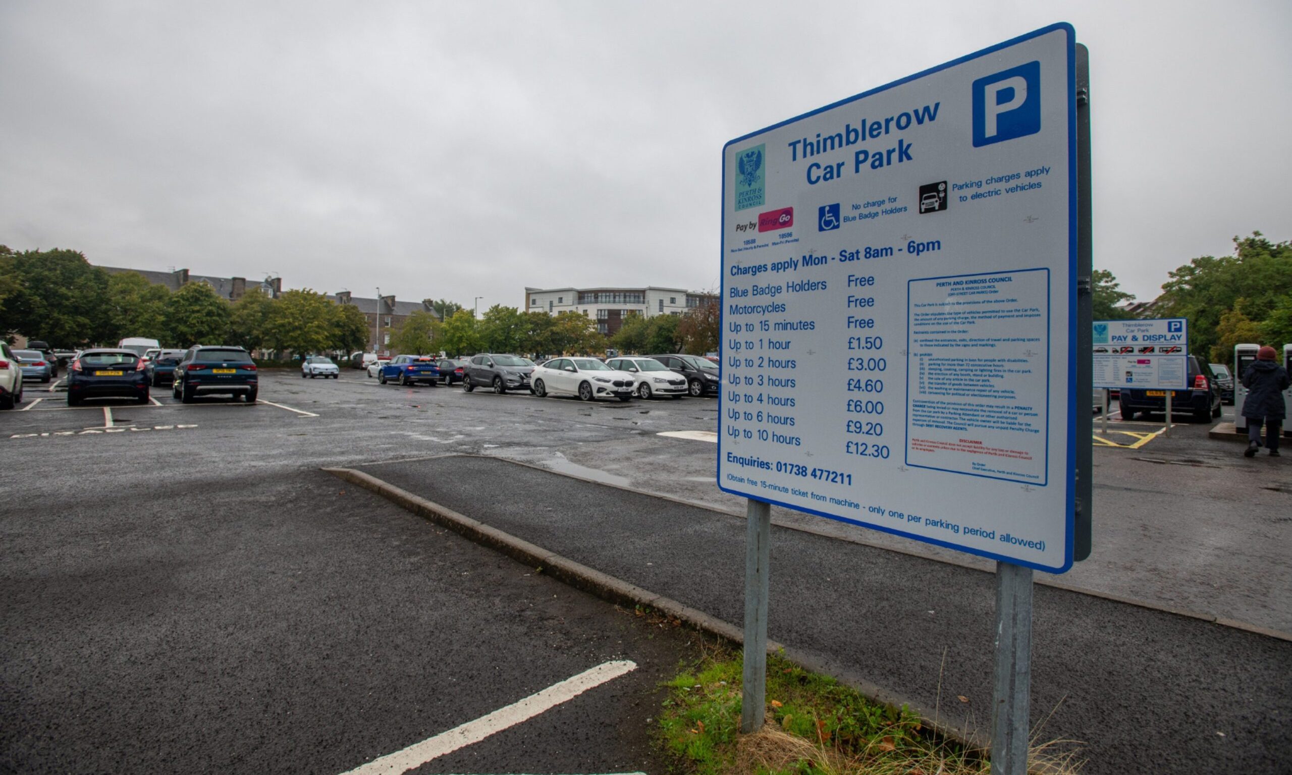 Thimblerow car park in Perth. Image: Kim Cessford/DC Thomson