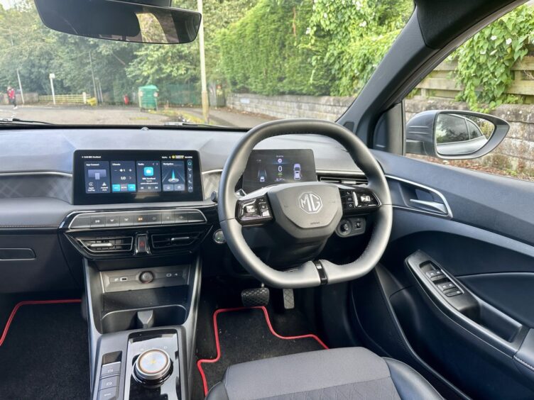 The interior has a 10.25in touchscreen.